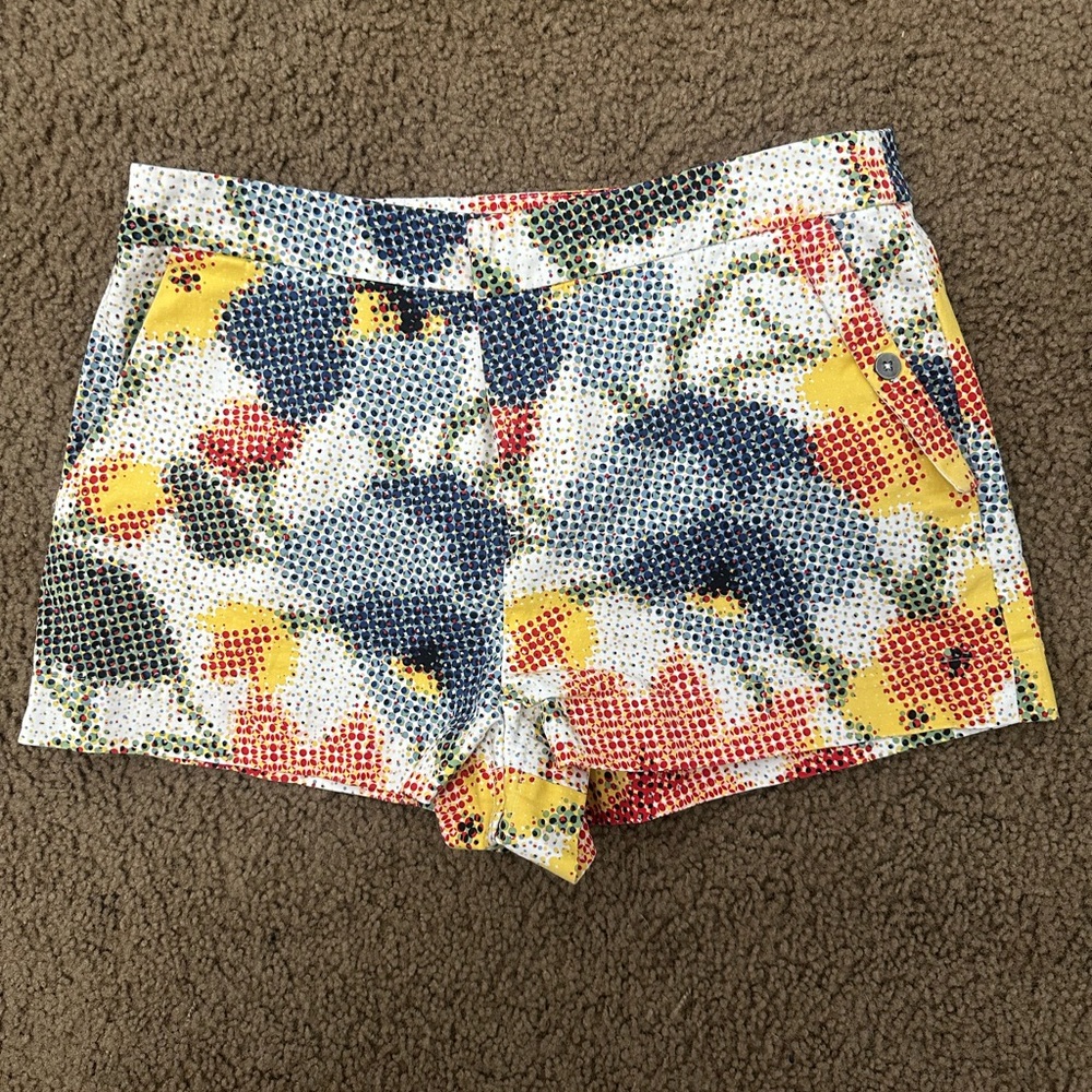 Kate Spade Multicolor Floral High Waist Shorts